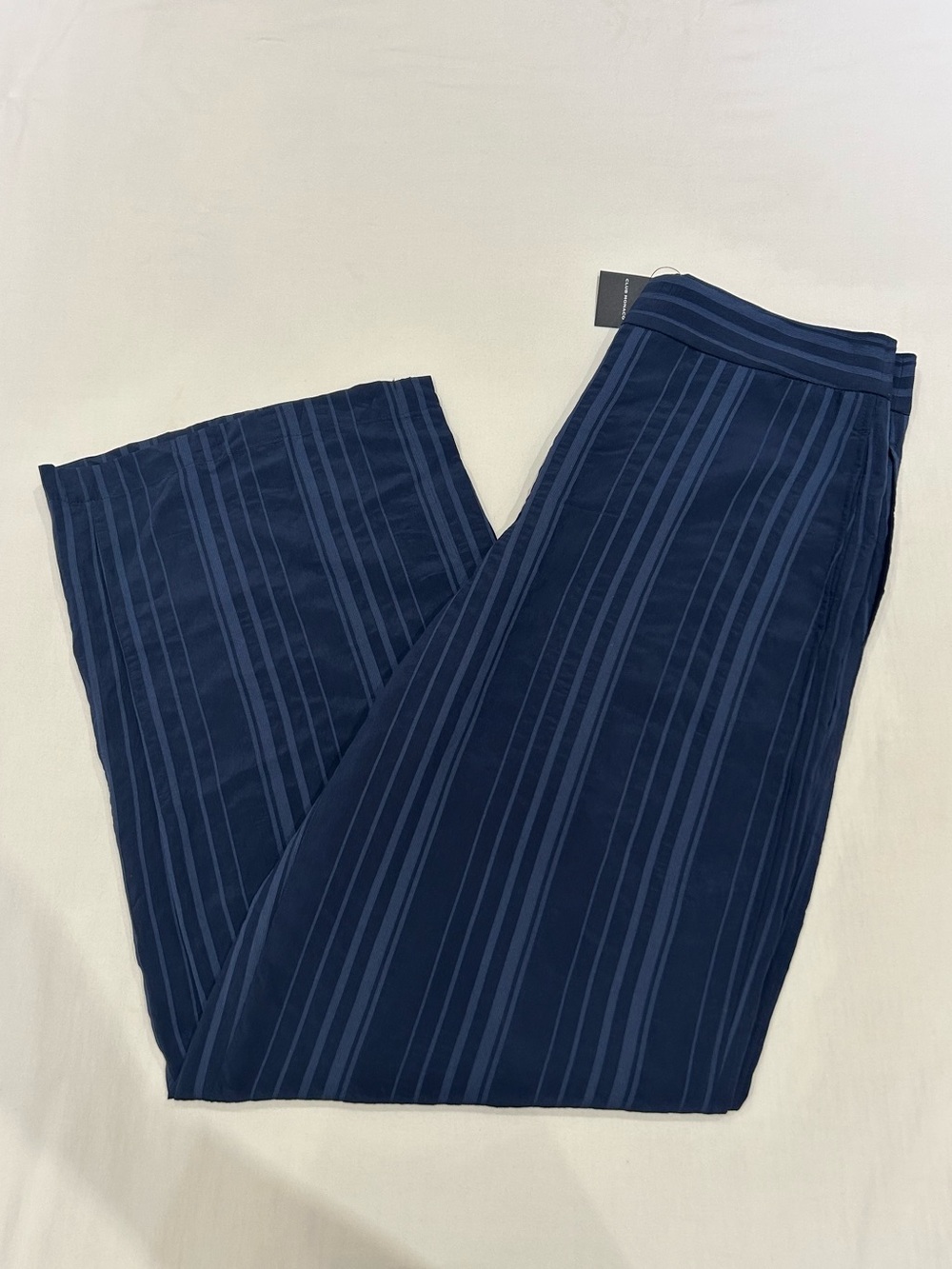 Club Monaco Sonyah Wide-Leg Trousers in Maritime Blue, Size 8 NWT
